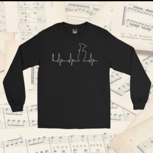 Herren-Langarmshirt Heartbeat B-Tuba